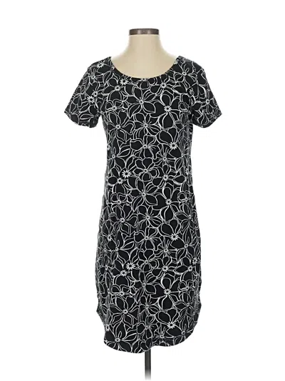 Pre-owned T By Talbots Casual Dress In Black