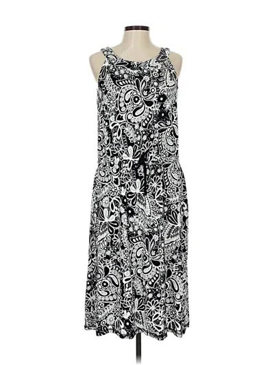 Pre-owned T By Talbots Casual Dress In Black