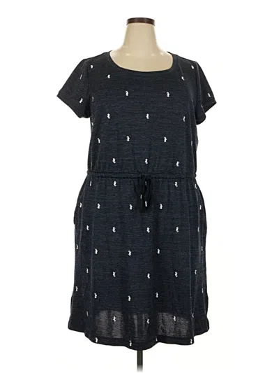 Pre-owned T By Talbots Casual Dress In Black