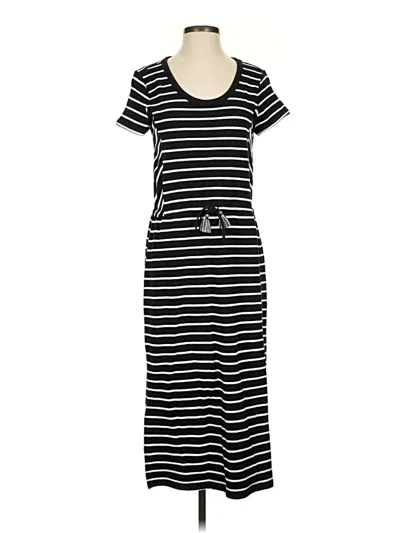 Pre-owned T By Talbots Casual Dress In Black