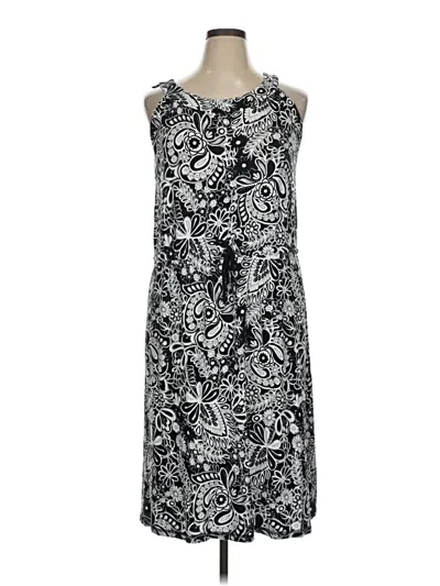 Pre-owned T By Talbots Casual Dress In Black