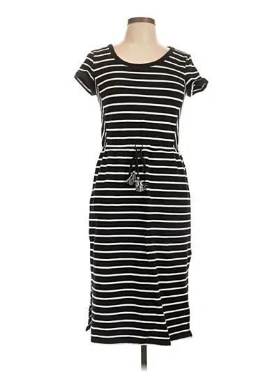 Pre-owned T By Talbots Casual Dress In Black