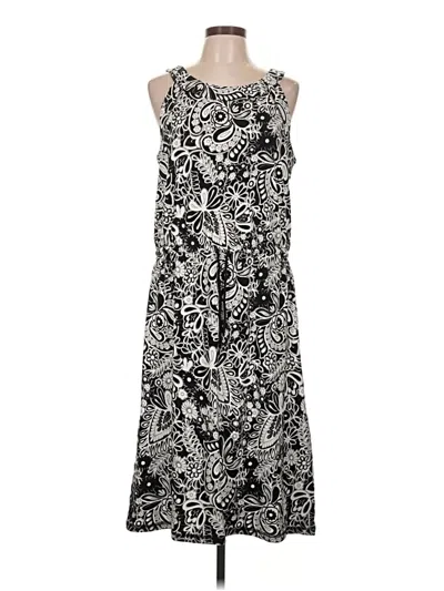 Pre-owned T By Talbots Casual Dress In Black