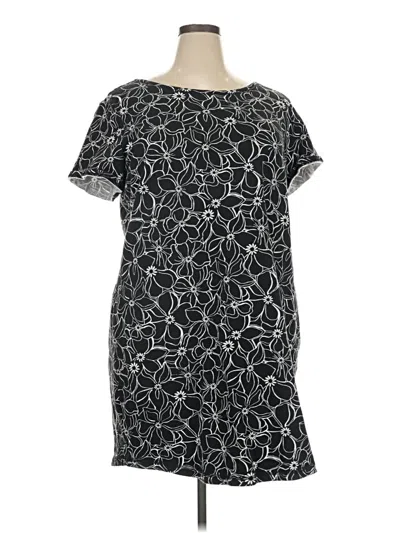 Pre-owned T By Talbots Casual Dress In Black