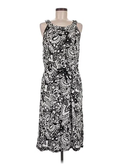 Pre-owned T By Talbots Casual Dress In Black
