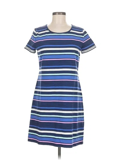 Pre-owned T By Talbots Casual Dress In Blue