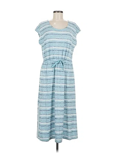 Pre-owned T By Talbots Casual Dress In Blue