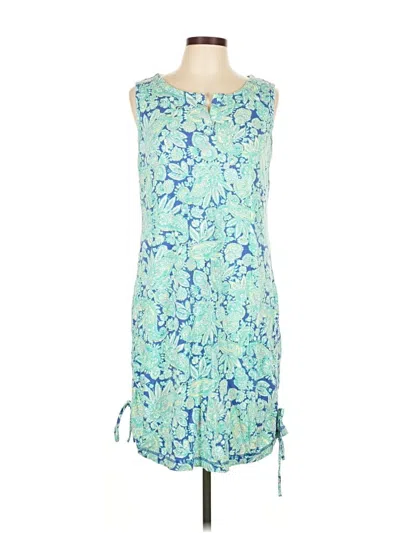 Pre-owned T By Talbots Casual Dress In Blue