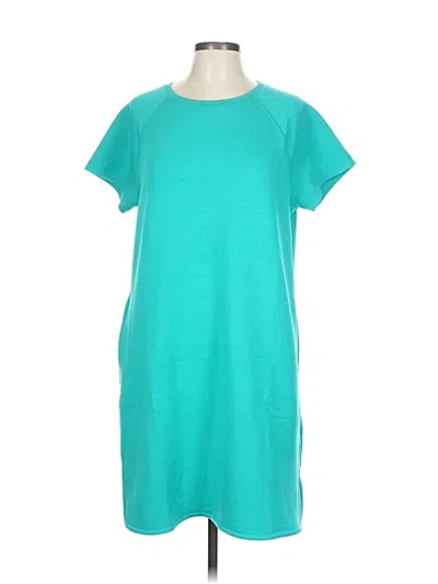 Pre-owned T By Talbots Casual Dress In Blue