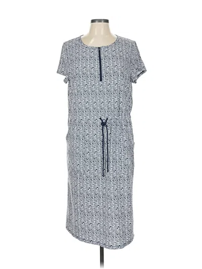 Pre-owned T By Talbots Casual Dress In Blue