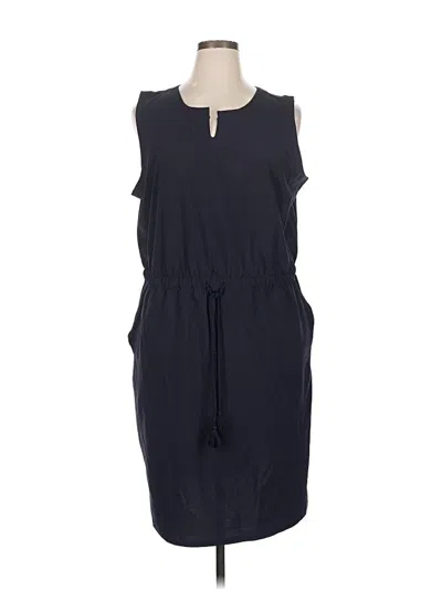 Pre-owned T By Talbots Casual Dress In Blue