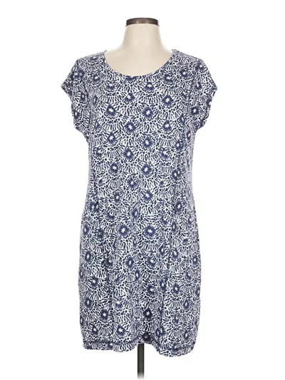 Pre-owned T By Talbots Casual Dress In Blue