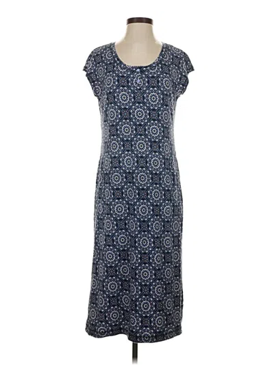 Pre-owned T By Talbots Casual Dress In Blue