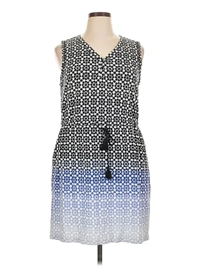 Pre-owned T By Talbots Casual Dress In Blue