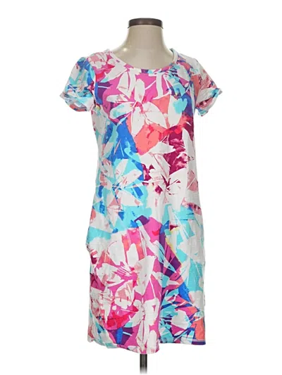 Pre-owned T By Talbots Casual Dress In Blue