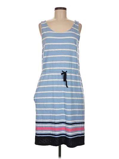 Pre-owned T By Talbots Casual Dress In Blue