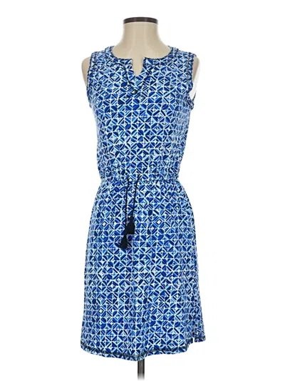 Pre-owned T By Talbots Casual Dress In Blue