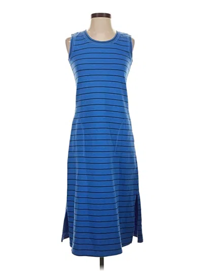 Pre-owned T By Talbots Casual Dress In Blue