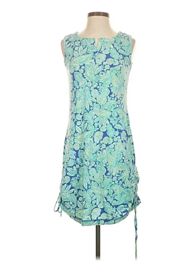 Pre-owned T By Talbots Casual Dress In Blue