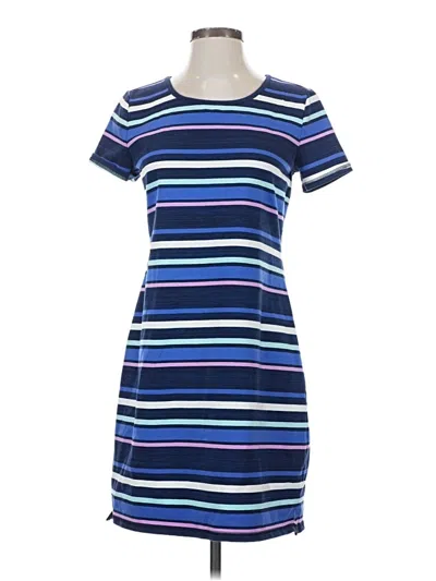 Pre-owned T By Talbots Casual Dress In Blue