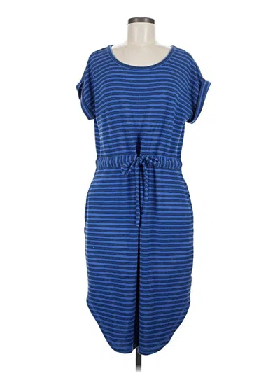 Pre-owned T By Talbots Casual Dress In Blue