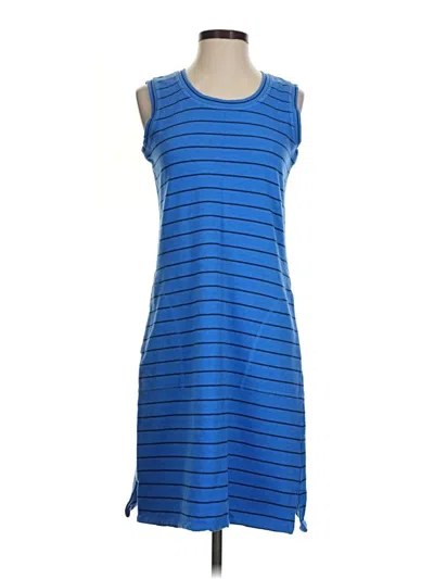 Pre-owned T By Talbots Casual Dress In Blue