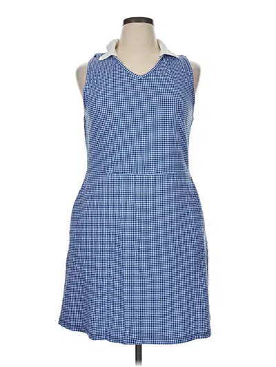 Pre-owned T By Talbots Casual Dress In Blue