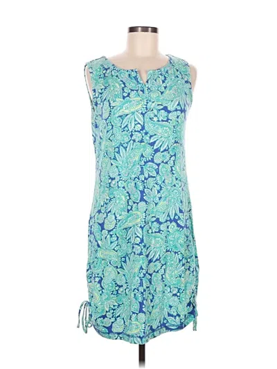 Pre-owned T By Talbots Casual Dress In Blue