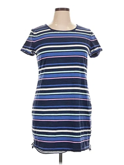 Pre-owned T By Talbots Casual Dress In Blue