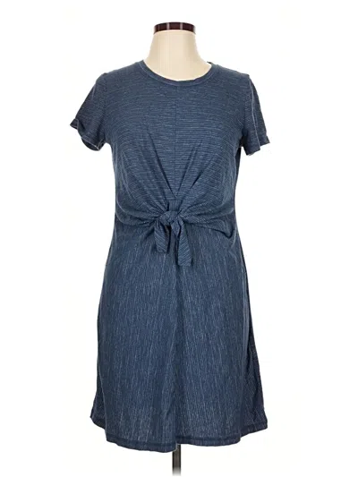 Pre-owned T By Talbots Casual Dress In Blue