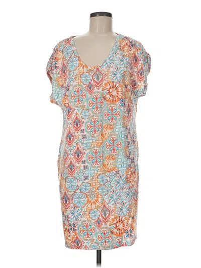 Pre-owned T By Talbots Casual Dress In Blue