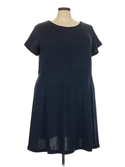 Pre-owned T By Talbots Casual Dress In Blue