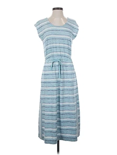 Pre-owned T By Talbots Casual Dress In Blue