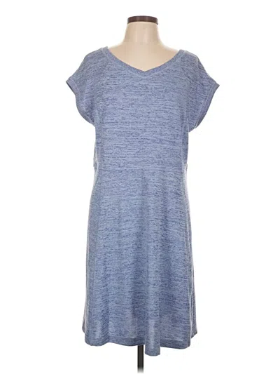 Pre-owned T By Talbots Casual Dress In Blue