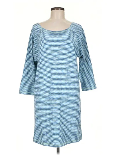 Pre-owned T By Talbots Casual Dress In Blue