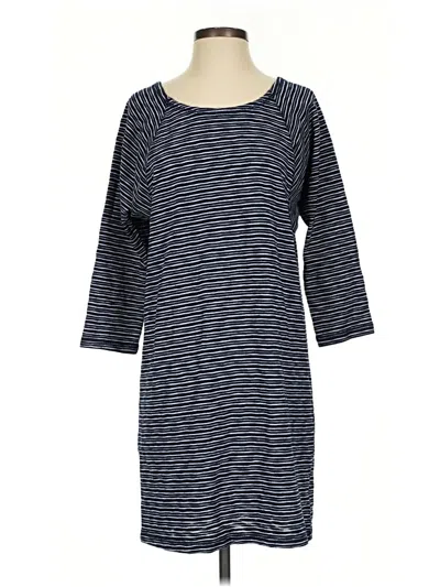 Pre-owned T By Talbots Casual Dress In Blue