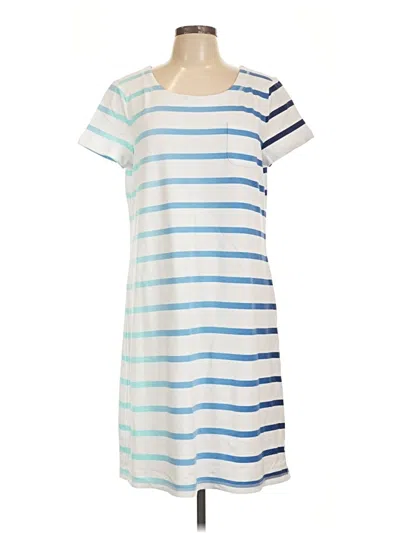 Pre-owned T By Talbots Casual Dress In Blue