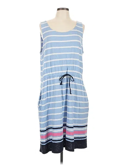 Pre-owned T By Talbots Casual Dress In Blue