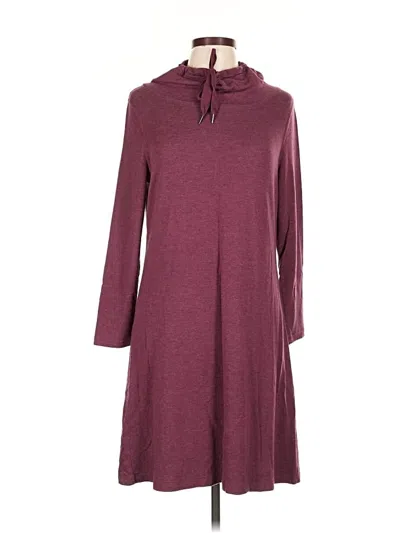 Pre-owned T By Talbots Casual Dress In Burgundy
