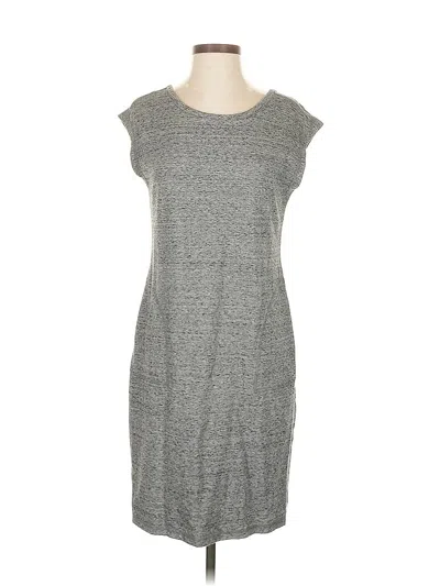 Pre-owned T By Talbots Casual Dress In Gray