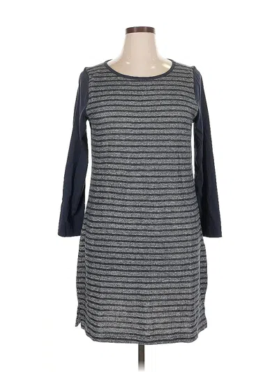 Pre-owned T By Talbots Casual Dress In Gray