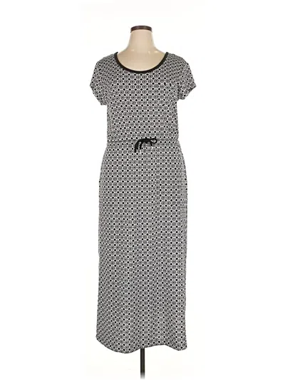 Pre-owned T By Talbots Casual Dress In Gray