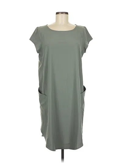 Pre-owned T By Talbots Casual Dress In Gray