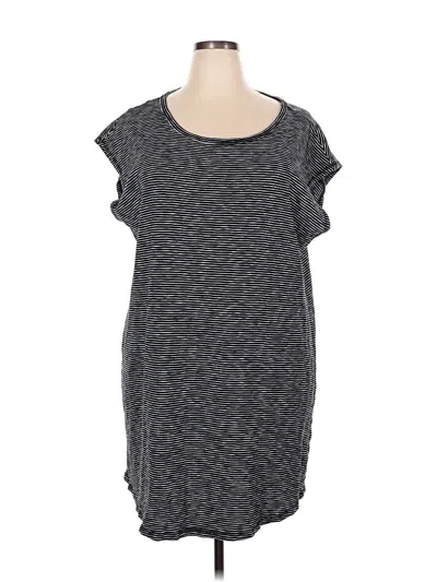 Pre-owned T By Talbots Casual Dress In Gray