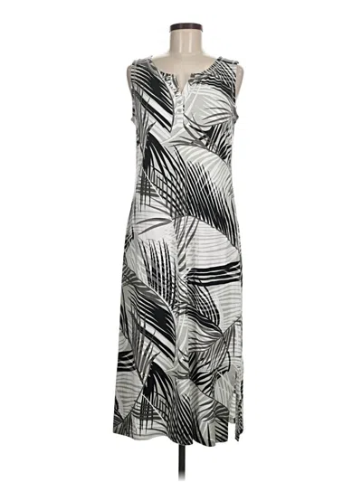 Pre-owned T By Talbots Casual Dress In Gray