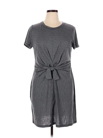 Pre-owned T By Talbots Casual Dress In Gray