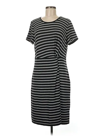 Pre-owned T By Talbots Casual Dress In Gray