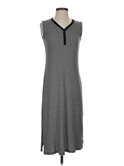 Pre-owned T By Talbots Casual Dress In Gray