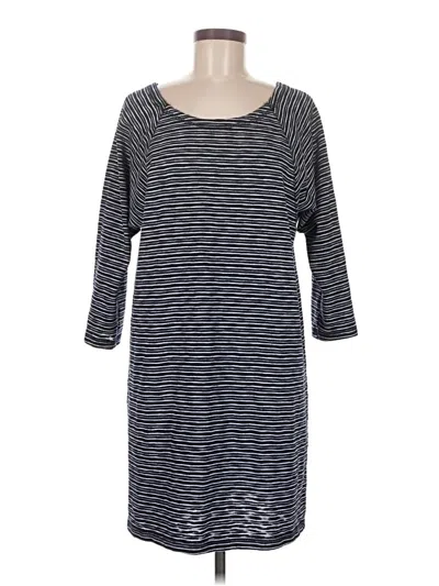 Pre-owned T By Talbots Casual Dress In Gray
