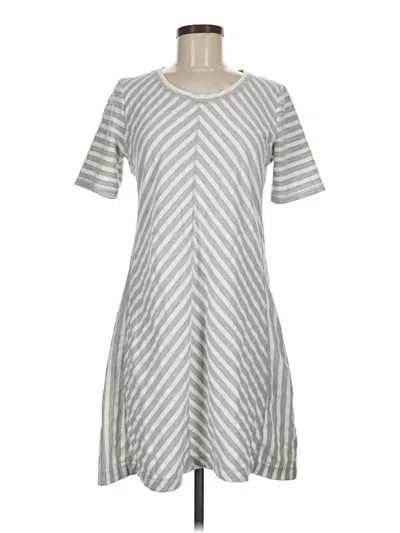 Pre-owned T By Talbots Casual Dress In Gray